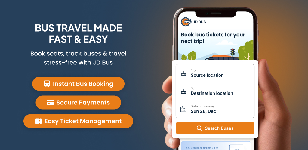 JD Bus App — Bus Travel Made Fast & Easy